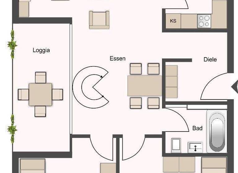 Maisonette zum Kauf 463.000 € 4 Zimmer 89,4 m² 3. Geschoss Möhringen Stuttgart 70567