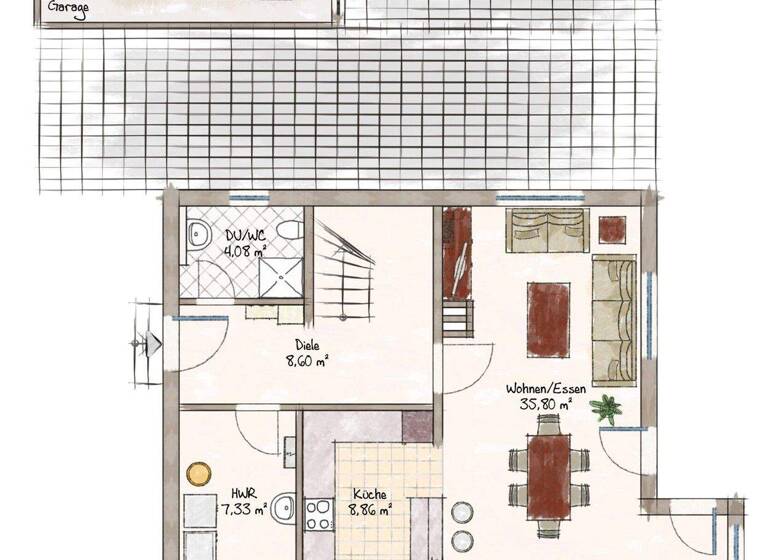 Einfamilienhaus zum Kauf 399.000 € 4 Zimmer 112,3 m² 426 m² Grundstück Lienheim Hohentengen am Hochrhein / Lienheim 79801