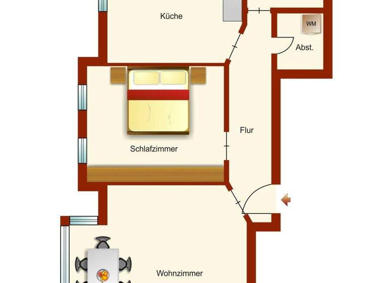 Wohnung zur Miete 1.100 € 2,5 Zimmer 88 m² Radebeul 01445