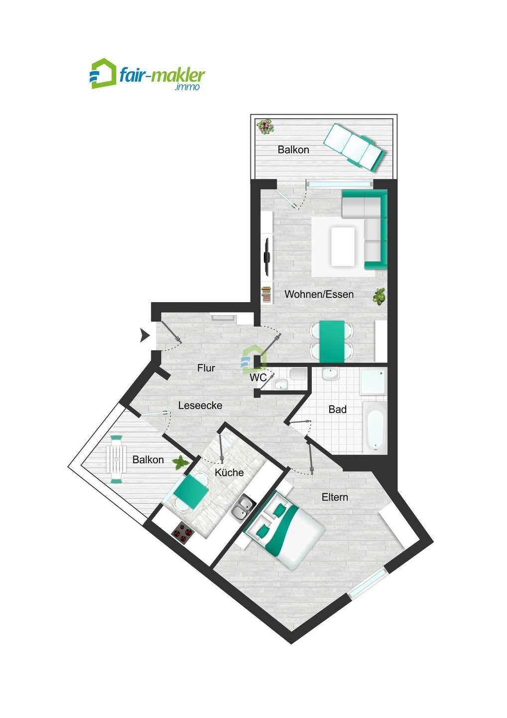 Wohnung zum Kauf provisionsfrei 295.000 € 2 Zimmer 82,6 m²<br/>Wohnfläche 3.<br/>Geschoss Metzingen Metzingen 72555