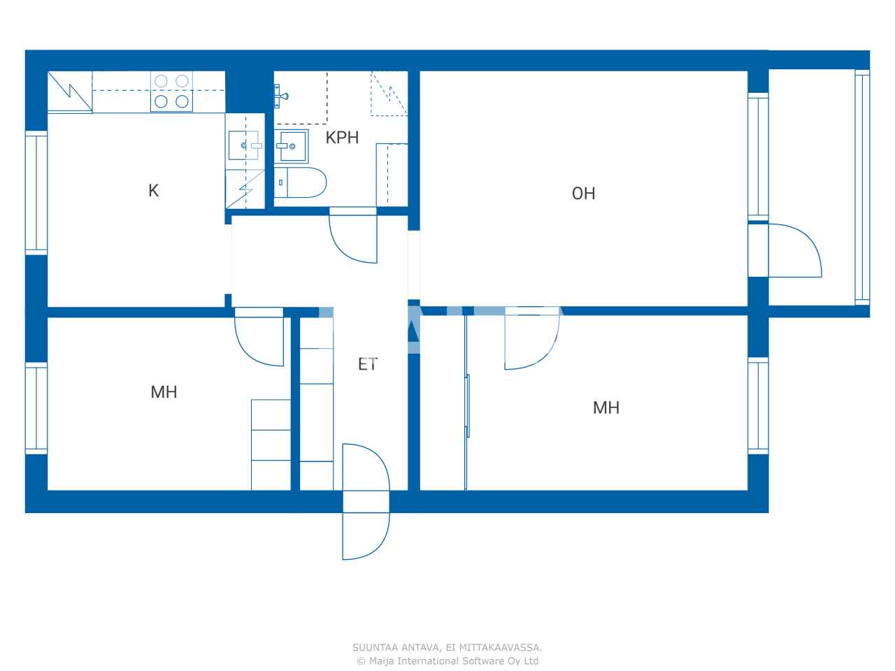 Studio zum Kauf 48.000 € 3 Zimmer 73 m²<br/>Wohnfläche 4.<br/>Geschoss Saarijärventie 23 Kuopio 70460