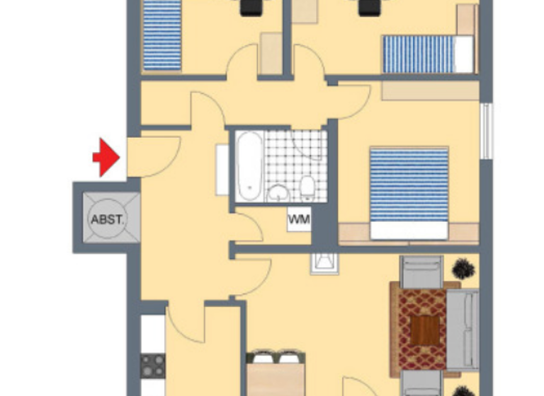 Wohnung zum Kauf provisionsfrei 349.000 € 4 Zimmer 94 m²<br/>Wohnfläche 2/3<br/>Geschoss Frauenland Würzburg 97074