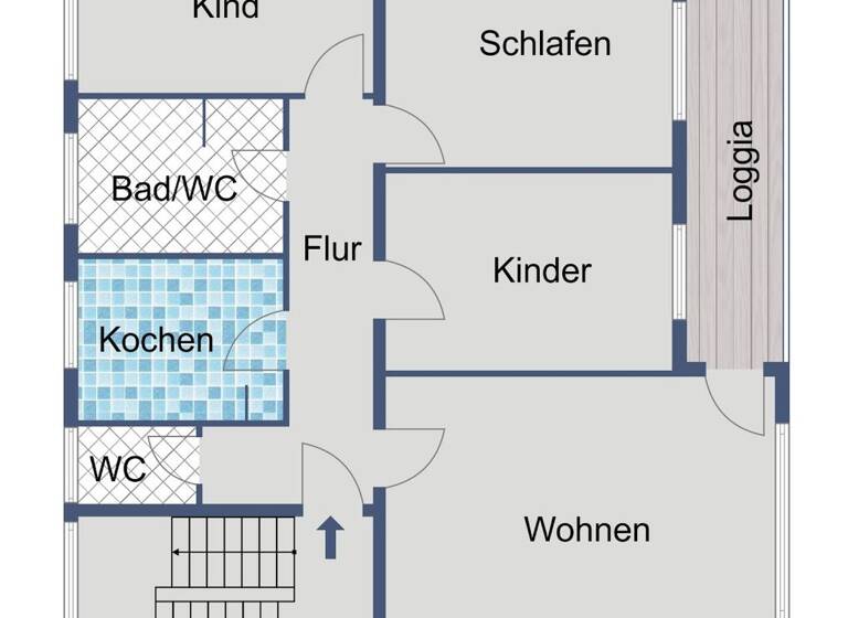 Wohnung zur Miete nur mit Wohnberechtigungsschein 455 € 4 Zimmer 91 m² 1. Geschoss frei ab 01.05.2026 Goethestraße 22 Wetter Wetter (Hessen) 35083