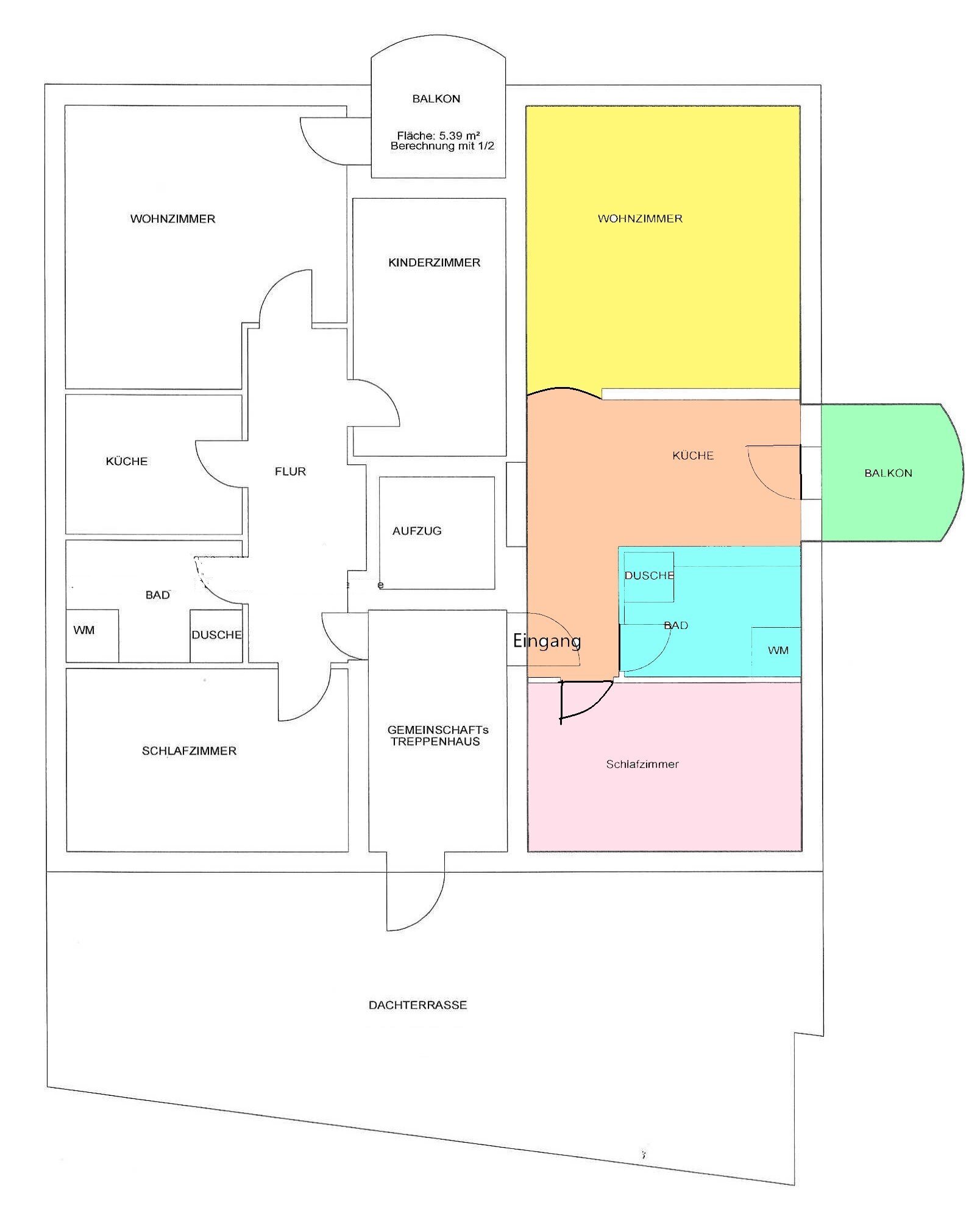 Wohnung zur Miete 950 € 2 Zimmer 61 m²<br/>Wohnfläche 3.<br/>Geschoss ab sofort<br/>Verfügbarkeit Bad Aibling 83043