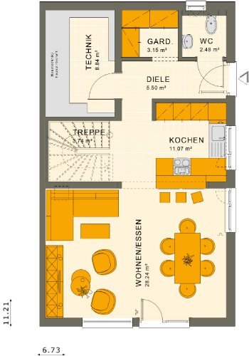 Doppelhaushälfte zum Kauf provisionsfrei 427.500 € 5 Zimmer 124 m²<br/>Wohnfläche 500 m²<br/>Grundstück Dornhan Dornhan 72175