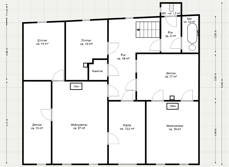 Mehrfamilienhaus zum Kauf 19.500 € 6 Zimmer 165 m² 1.710 m² Grundstück Geringswalde 09326