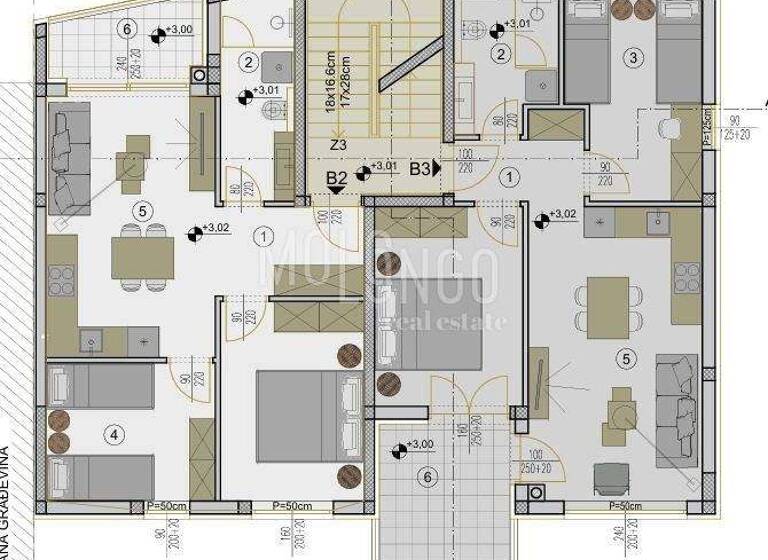 Wohnung zum Kauf 160.950 € 3 Zimmer 53 m² 1. Geschoss Veli vrh, Pula Veli Vrh - Industrijska zona