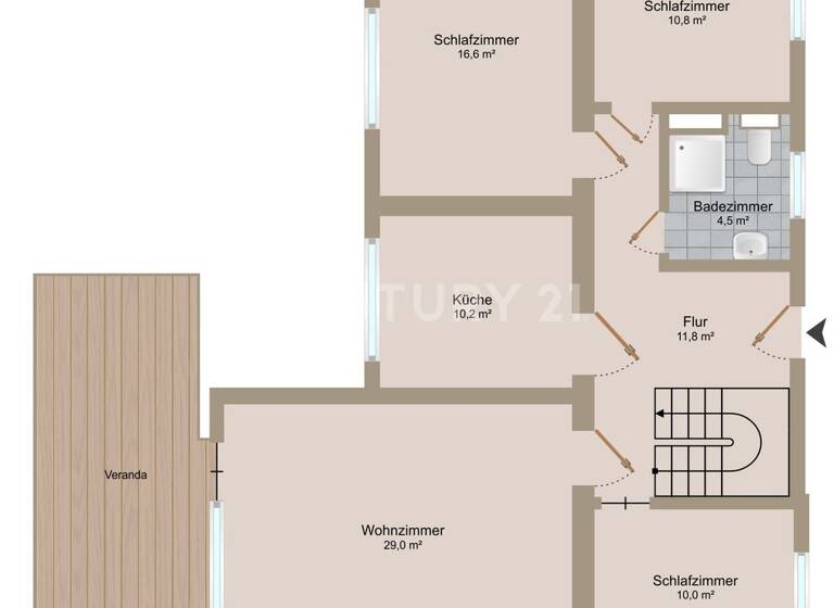 Einfamilienhaus zum Kauf 219.000 € 4 Zimmer 101 m² 1.073 m² Grundstück Genthin 39307
