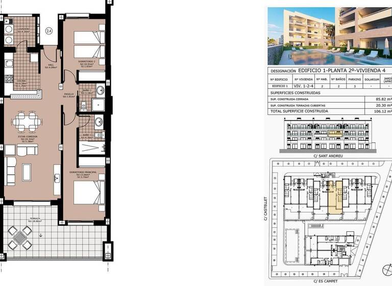 Wohnung zum Kauf - Erstbezug 410.000 € 3 Zimmer 85,8 m² 2. Geschoss Cala Ratjada 07590