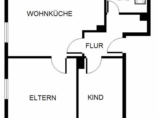Wohnung zur Miete 359 € 3 Zimmer 49,5 m² EG Wallheckenweg 2 Hassel Gelsenkirchen 45896