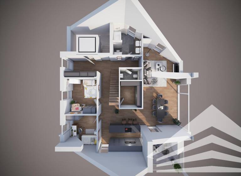 Penthouse zum Kauf - Erstbezug 989.000 € 4,5 Zimmer 164,4 m² 2. Geschoss Hohe Straße 216 Pöstlingberg Linz 4040