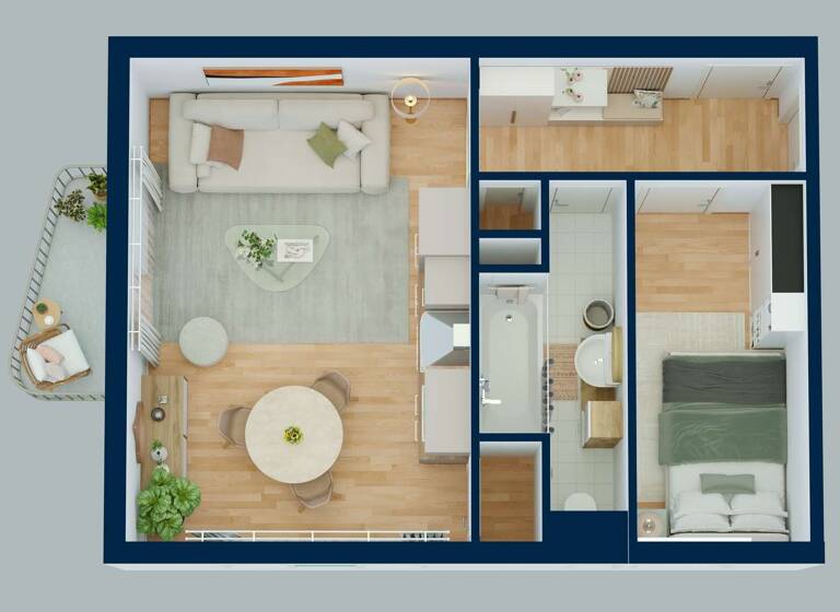 Wohnung zum Kauf 172.000 € 2 Zimmer 39 m² 4. Geschoss Innenstadt Augsburg 86152