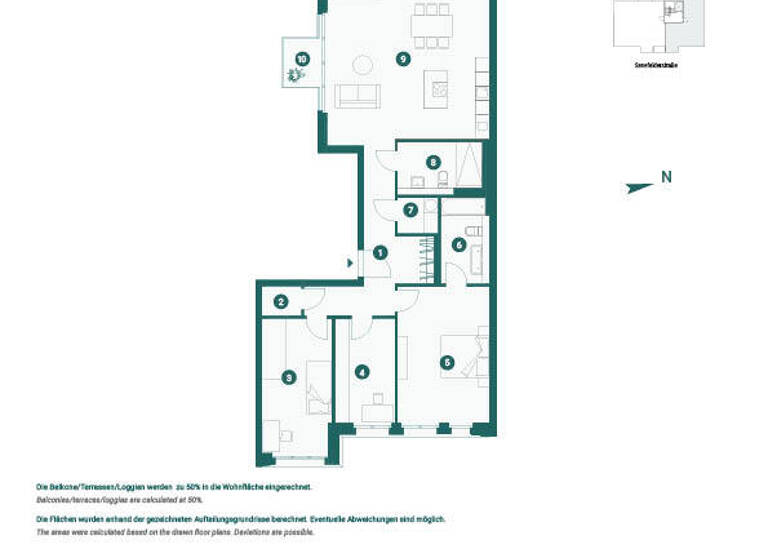 Wohnung zum Kauf - Erstbezug provisionsfrei 1.299.000 € 4 Zimmer 128 m² 2. Geschoss Prenzlauer Berg Berlin 10437