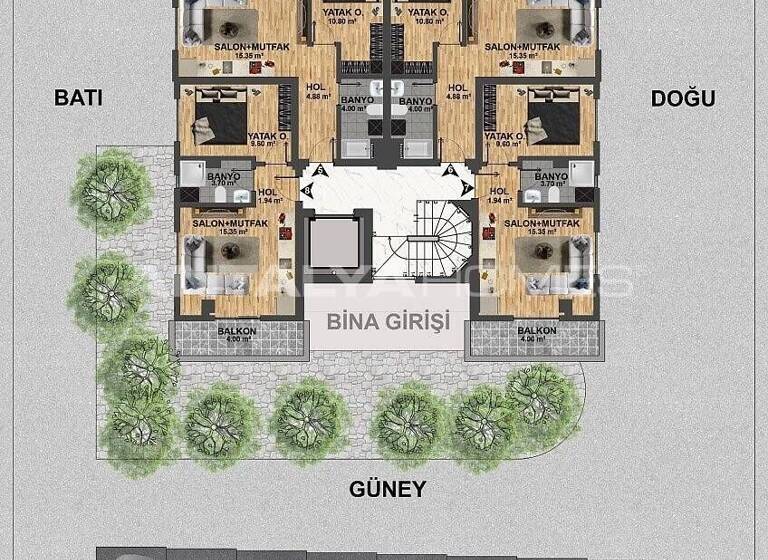 Studio zum Kauf 70.500 € 2 Zimmer 45 m² EG Antalya 07210