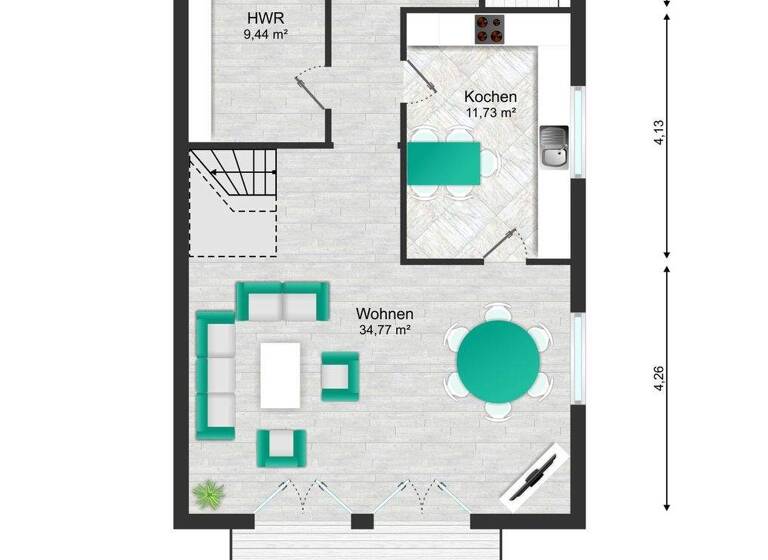 Doppelhaushälfte zum Kauf 485.000 € 5 Zimmer 122,7 m² 570 m² Grundstück Elmshorn 25336