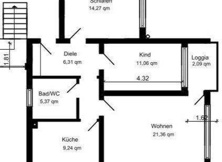 Wohnung zur Miete 730 € 3 Zimmer 73,7 m² 1. Geschoss Kamen-Mitte Kamen 59174