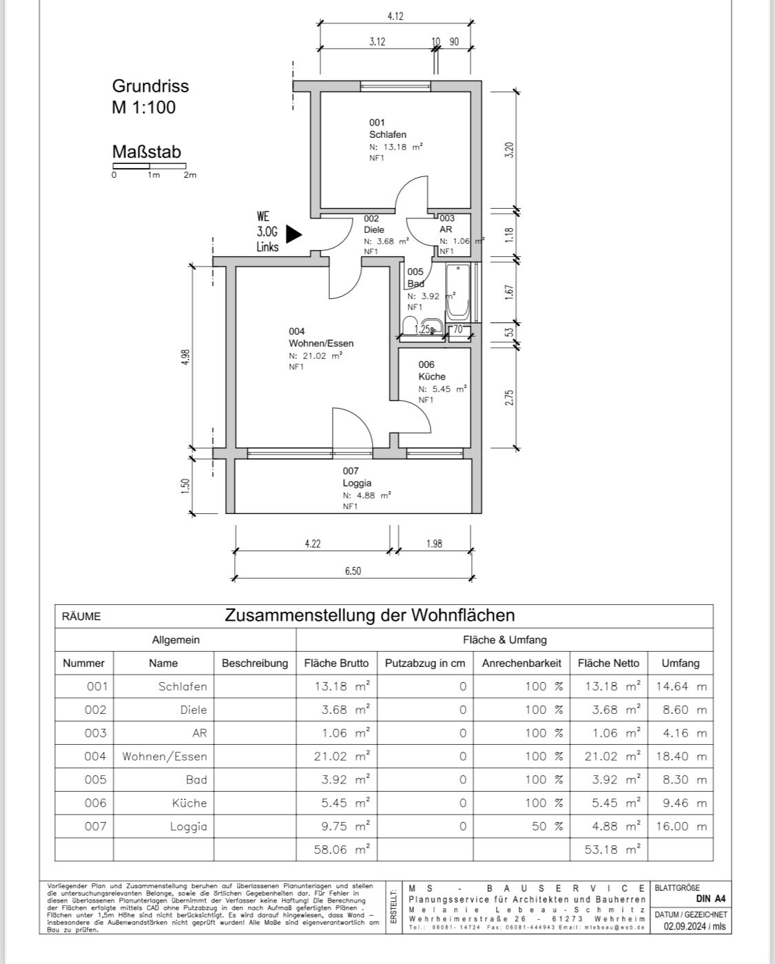 Wohnung zur Miete 835 € 2 Zimmer 53,2 m²<br/>Wohnfläche 3.<br/>Geschoss ab sofort<br/>Verfügbarkeit Im Rosengärtchen 15 Kernstadt Oberursel 61440