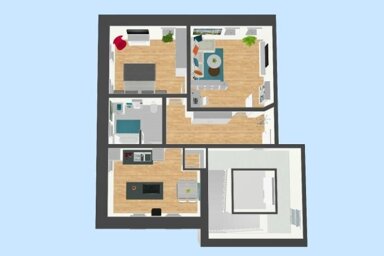 Wohnung zur Miete 520 € 2 Zimmer 80 m² 3. Geschoss frei ab sofort Lauwetter 33 Wahlbezirk 12 Suhl 98527