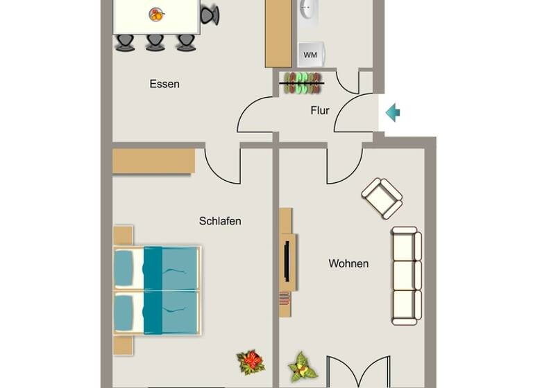 Wohnung zur Miete 530 € 2,5 Zimmer 63 m² 3. Geschoss frei ab 01.06.2026 Wanner Straße 10 Wanne Herne 44649