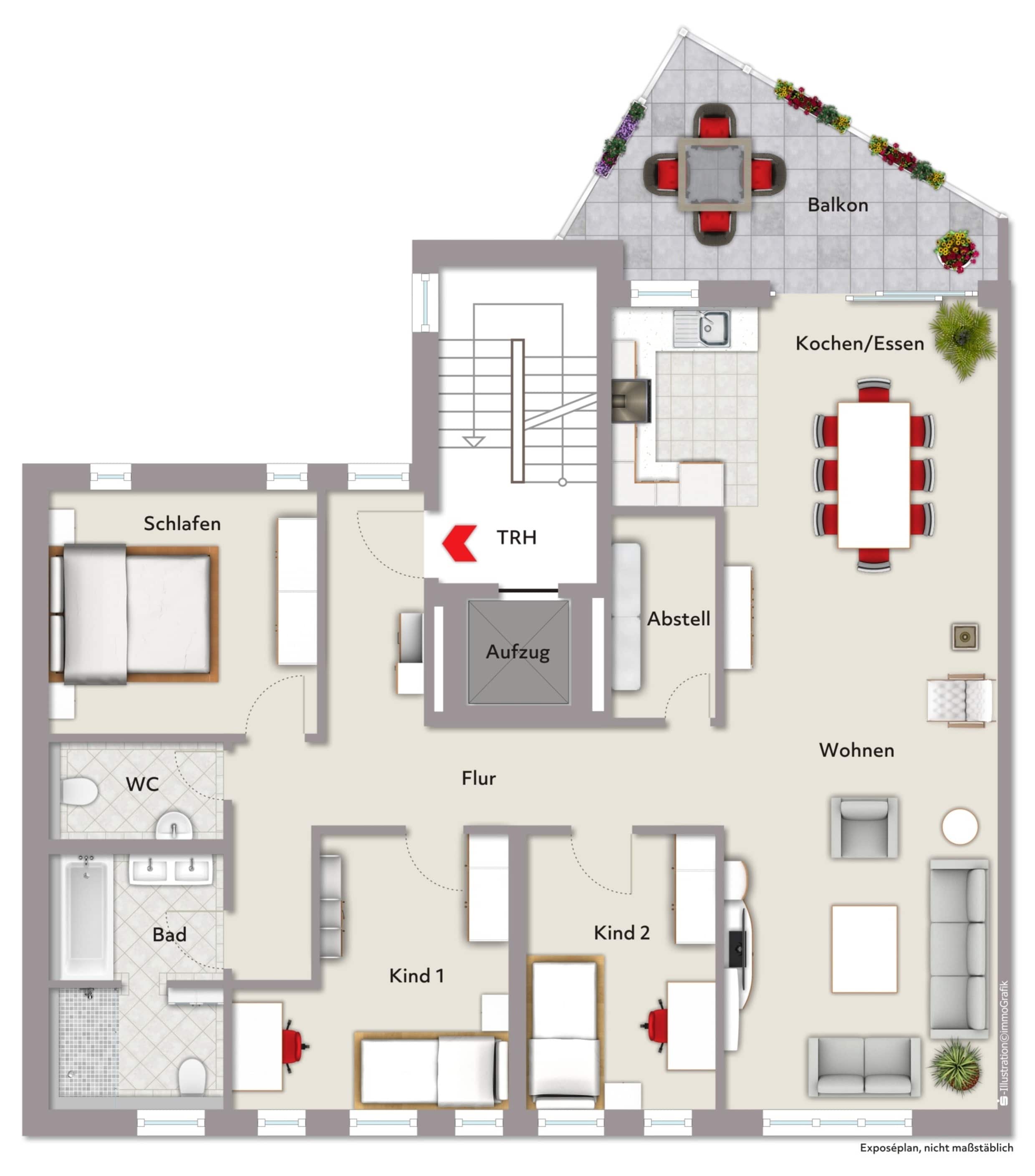 Wohnung zum Kauf provisionsfrei 699.000 € 4 Zimmer 141 m²<br/>Wohnfläche 2.<br/>Geschoss Unterstadt / Galgenberg Böblingen 71034