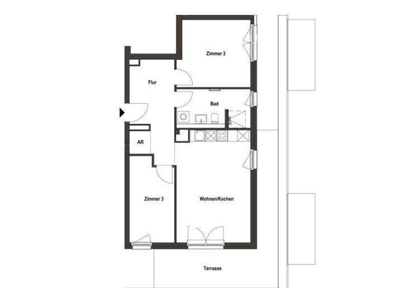 Wohnung zur Miete 1.142 € 3 Zimmer 74,1 m² 4. Geschoss frei ab 01.03.2026 Eidechsenweg 9 Spandau Berlin 13591
