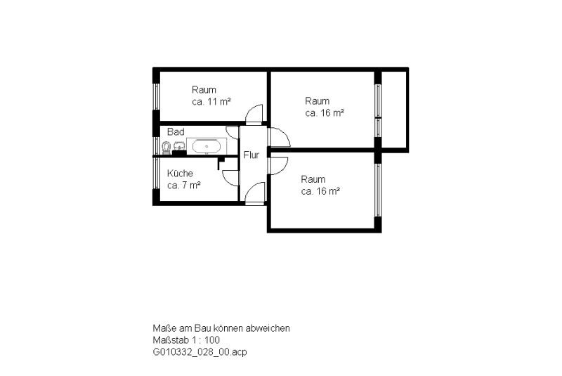 Wohnung zur Miete 377 € 3 Zimmer 60,7 m²<br/>Wohnfläche 4.<br/>Geschoss Ingolstädter Str. 5 Südstadt Halle (Saale) 06128