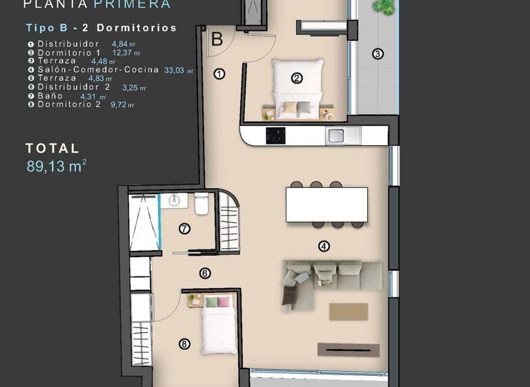 Wohnung zum Kauf provisionsfrei 245.000 € 2 Zimmer 79 m² Torrevieja
