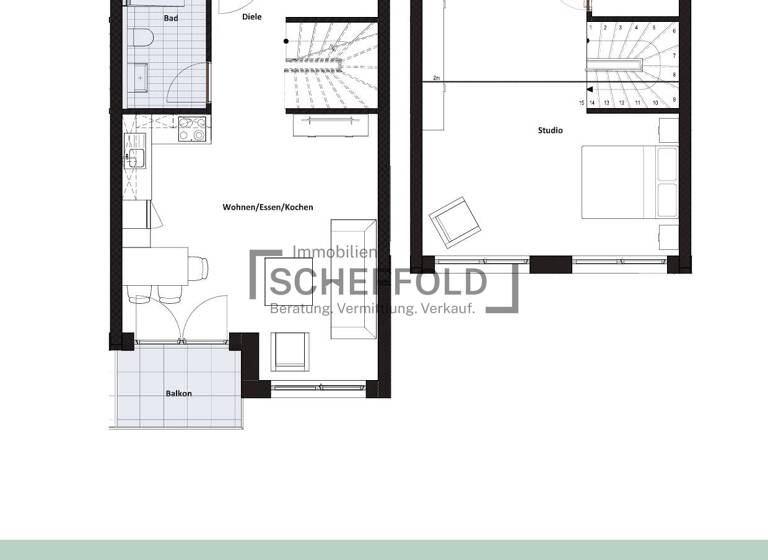 Wohnung zum Kauf - Erstbezug provisionsfrei 342.900 € 2,5 Zimmer 68,5 m² 3. Geschoss Edith-Stein-Straße 18 Laupheim 88471