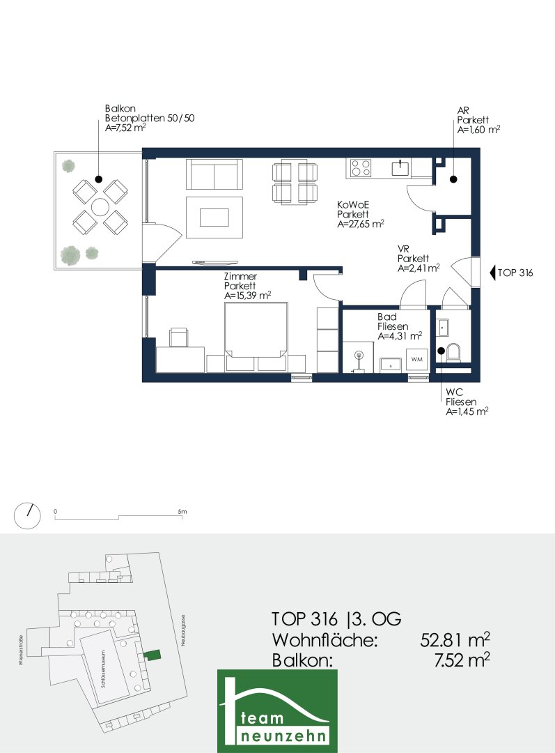 Wohnung zur Miete 628 € 2 Zimmer 52,8 m²<br/>Wohnfläche 3.<br/>Geschoss 01.01.2025<br/>Verfügbarkeit Neubaugasse 43 Lend Graz 8020