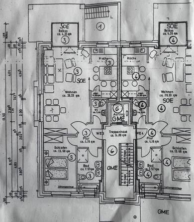 Wohnung zur Miete 1.050 € 2 Zimmer 70 m² 1. Geschoss frei ab sofort Plagenesch Havixbeck Havixbeck 48329