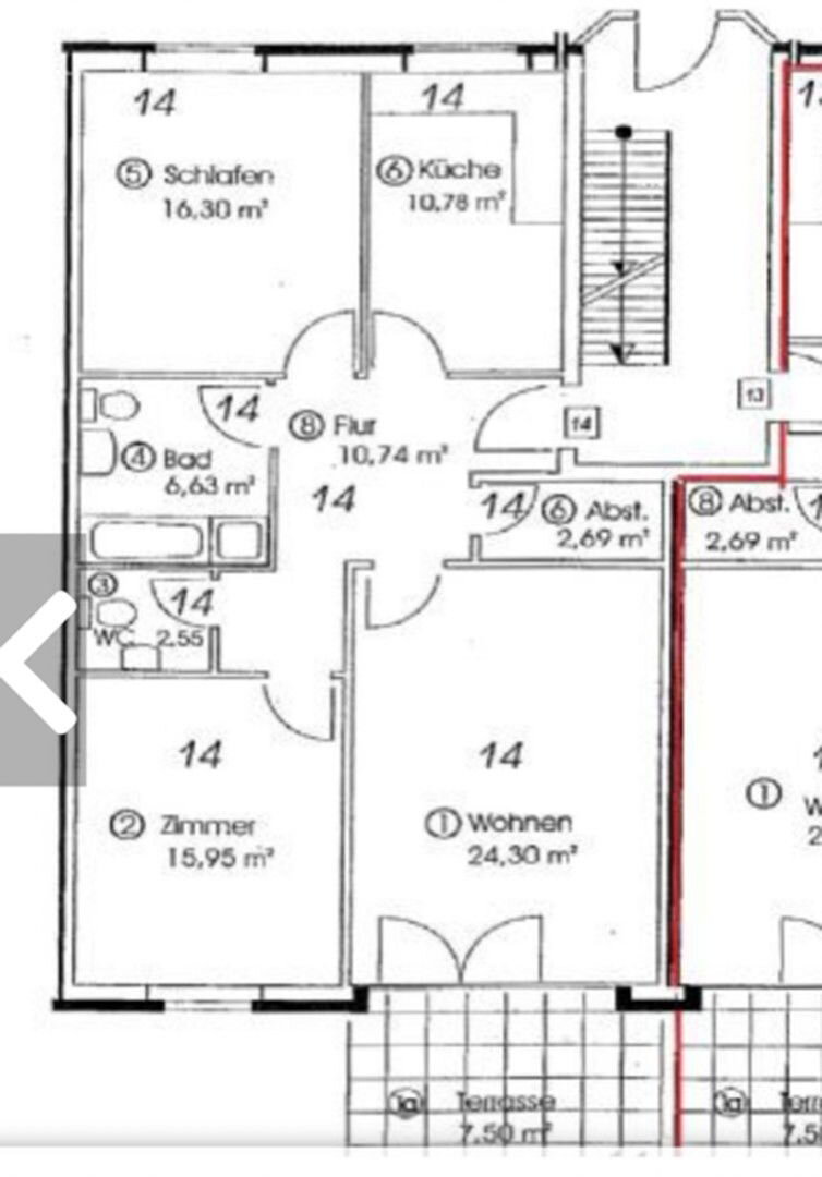 Wohnung zur Miete 1.080 € 3 Zimmer 98 m²<br/>Wohnfläche EG<br/>Geschoss Kleiststraße 6 Wahlbezirk 09 Elmshorn 25335