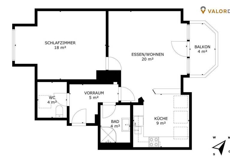 Wohnung zum Kauf 199.000 € 2 Zimmer 58 m² 2. Geschoss Jakomini Graz,08.Bez.:Sankt Peter 8042