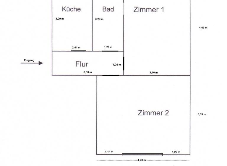 Wohnung zur Miete 1.190 € 2 Zimmer 57 m² Geschoss -1/3 frei ab 01.05.2026 Wartburgstraße 29 Schöneberg Berlin 10825