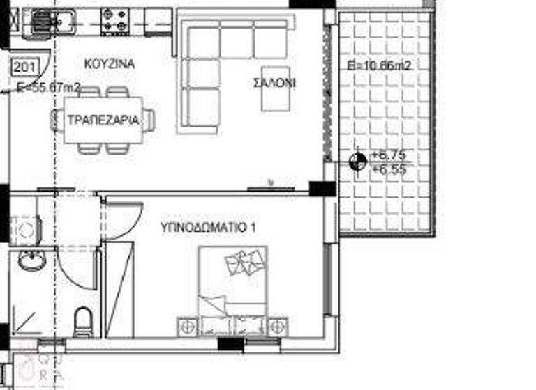 Wohnung zum Kauf provisionsfrei 168.000 € 2 Zimmer 56 m² 2. Geschoss Paralimni 5310