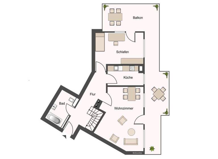 Maisonette zum Kauf 329.000 € 3 Zimmer 102 m² 5. Geschoss Striesen-West Dresden 01309