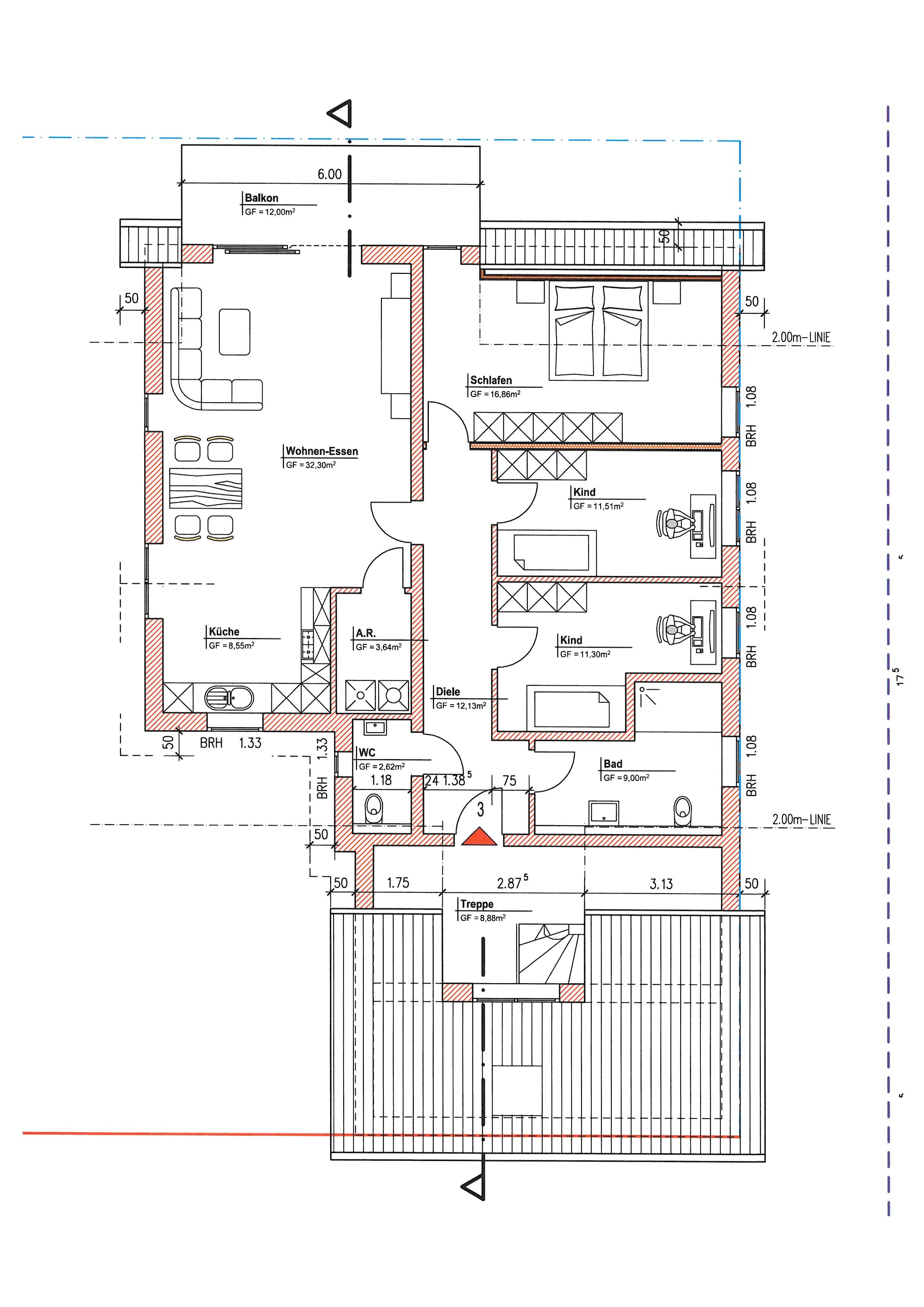 Wohnung zum Kauf provisionsfrei 459.000 € 4,5 Zimmer 110,6 m²<br/>Wohnfläche Reneauldstraße 2a Innenstadt Saarlouis 66740