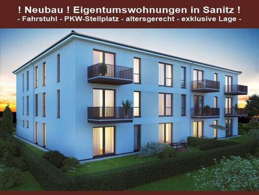 Wohnung zum Kauf provisionsfrei 269.000 € 2 Zimmer 67 m² 1. Geschoss Bi de Gärtners Sanitz 18190