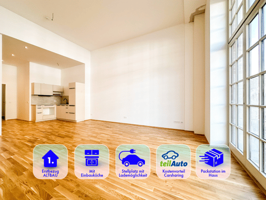 Terrassenwohnung zur Miete - Erstbezug 816 € 2 Zimmer 75,5 m² EG frei ab sofort Straße der Nationen Zentrum Chemnitz 09111