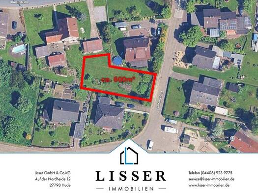 Grundstück zum Kauf 54.400 € 600 m² Grundstück frei ab sofort Ganspe Berne 27804