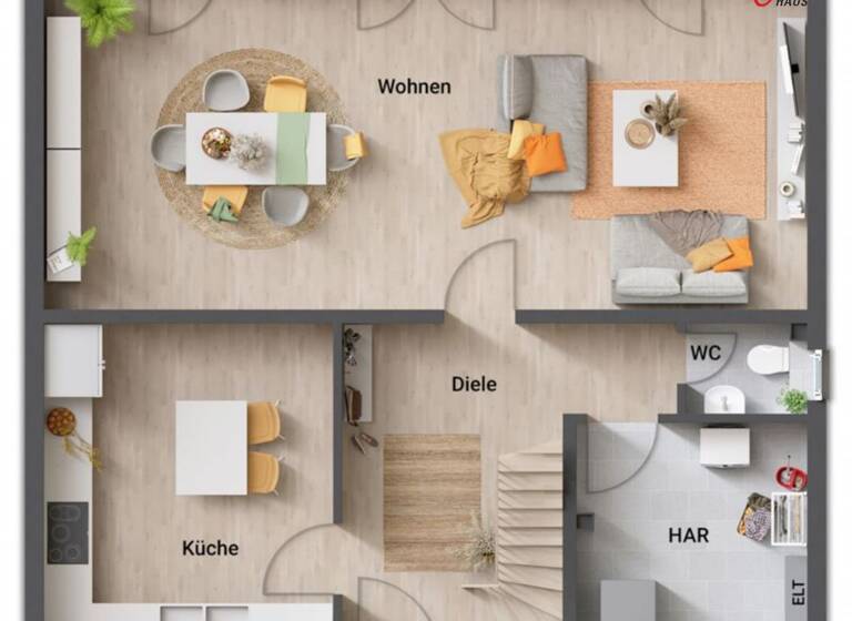 Einfamilienhaus zum Kauf provisionsfrei 335.197 € 5 Zimmer 131,9 m²<br/>Wohnfläche 553 m²<br/>Grundstück Neuberend 24879