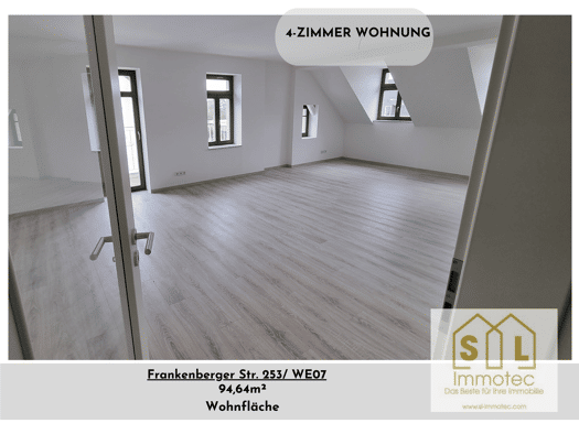 Wohnung zur Miete 730 € 4 Zimmer 94,9 m² frei ab sofort Frankenberger Straße 253 Ebersdorf Ebersdorf 09131