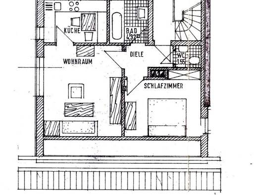Wohnung zur Miete 620 € 1,5 Zimmer 45 m² Geschoss 2/3 frei ab sofort Vaterstetten 85591