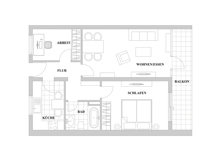 Wohnung zum Kauf 239.000 € 3 Zimmer 72,2 m² 5. Geschoss Zentrum Ratingen 40878