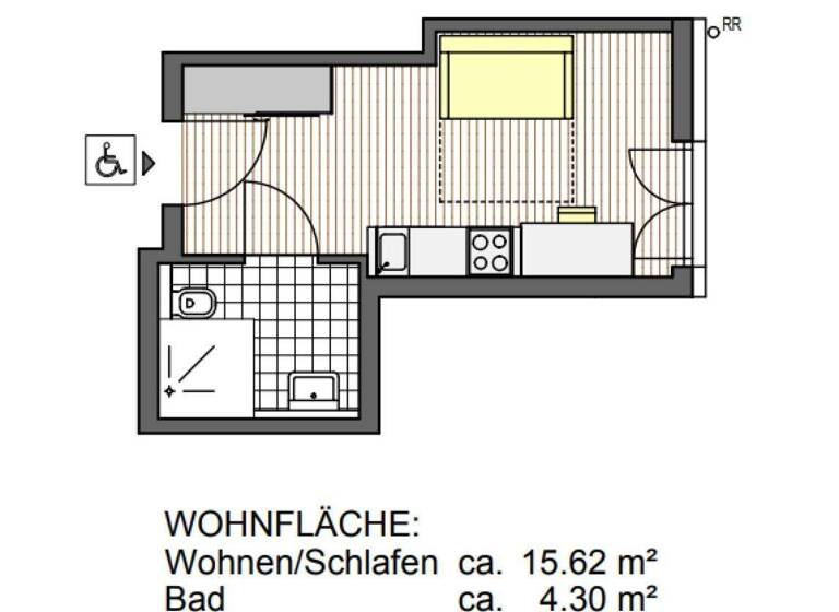 Studio zum Kauf 192.000 € 1 Zimmer 19,9 m² EG Charlottenburg Berlin 10625