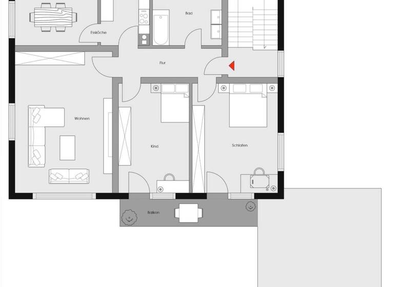 WG-Zimmer zum Kauf 460.000 € 4 Zimmer 105,1 m² 1. Geschoss Allach-Untermenzing München 80999