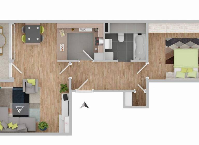 Wohnung zum Kauf 235.000 € 2,5 Zimmer 68 m² 4. Geschoss Waiblingen 71334