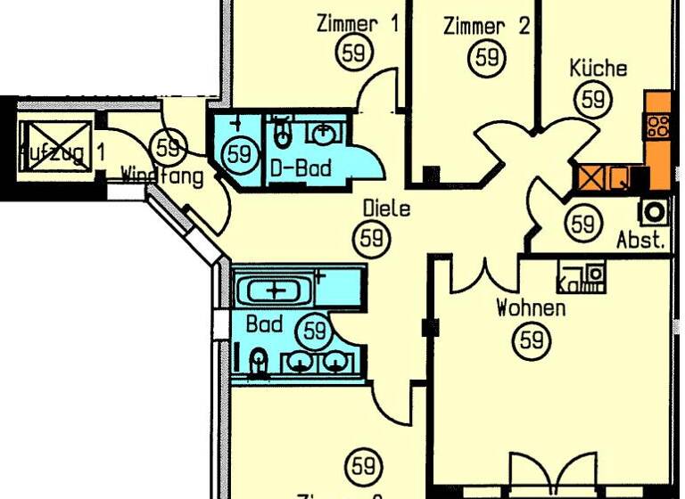 Wohnung zur Miete 1.748 € 4 Zimmer 134,9 m²<br/>Wohnfläche Dachgeschoss, 4.<br/>Geschoss 01.06.2025<br/>Verfügbarkeit Gutenbergplatz 3 Zentrum-Südost Leipzig 04103