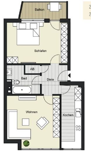 Wohnung zum Kauf provisionsfrei 299.500 € 2 Zimmer 66,3 m²<br/>Wohnfläche 5.<br/>Geschoss ab sofort<br/>Verfügbarkeit Merheimer Straße. 86-88 Nippes Köln 50733