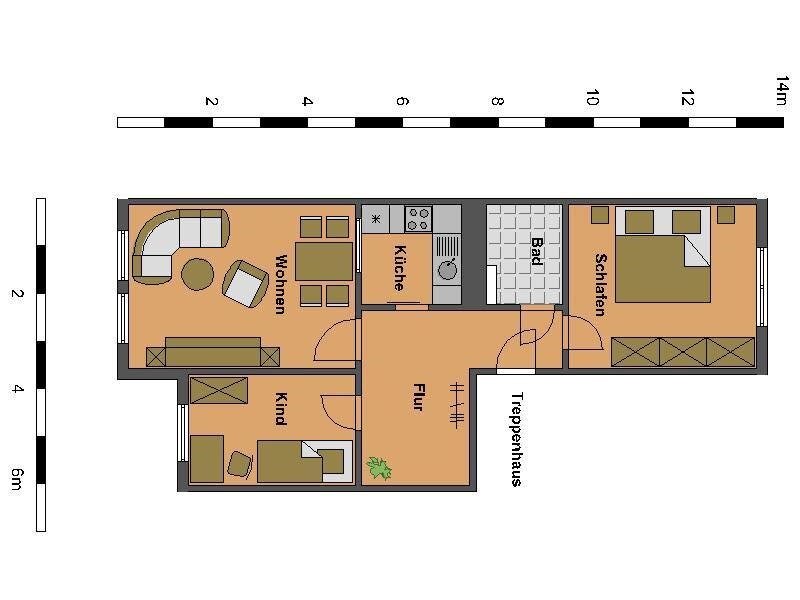 Wohnung zur Miete 278 € 3 Zimmer 59,2 m²<br/>Wohnfläche 3.<br/>Geschoss Pienestraße 13 Oschersleben Oschersleben 39387