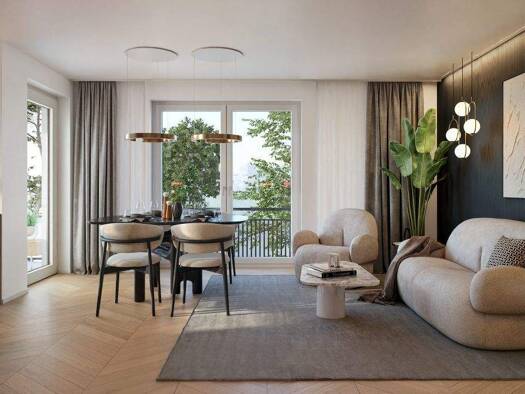 Wohnung zum Kauf - Neubau provisionsfrei 853.500 € 3 Zimmer 74,3 m² 1. Geschoss frei ab 01.11.2027 Ernastraße 14 Trudering-Riem München 81827